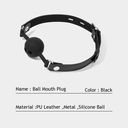 Black Silicone Ball Gag Simifo