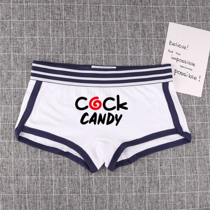 COCK CANDY Women's Cotton Boxer Shorts - Breathable Boyshort Panties | Comfortable Intimates