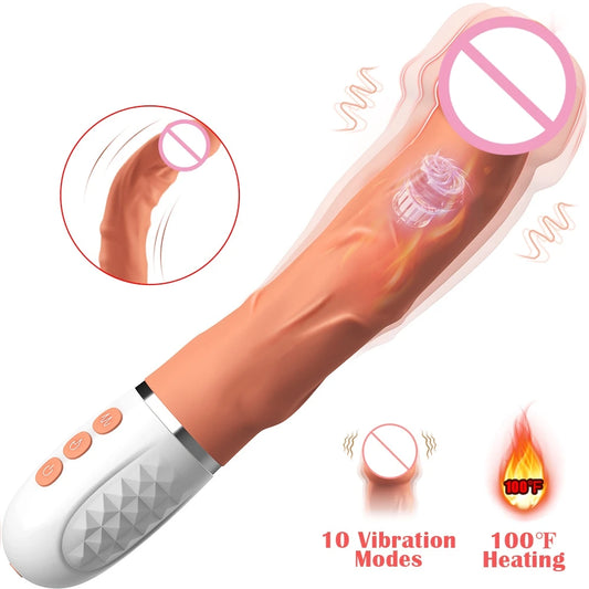 Realistic Vibrate Dildo - 10 Modes