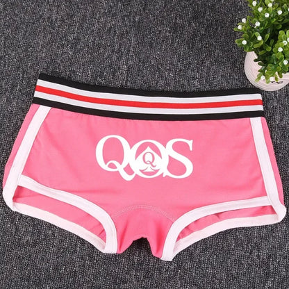 Queen of Spades Cotton Boyshort - Women's Breathable QOS Underwear | Cute Comfortable Panties