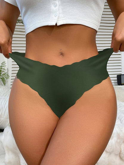 Women's Halloween Panties Set - 10 Piece Pumpkin & Skull Print Scalloped Edge Bikini Underwear