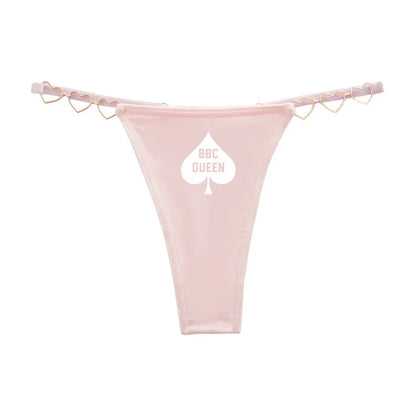 Queen of Spades Thong - Sexy Low Rise Cotton Thong