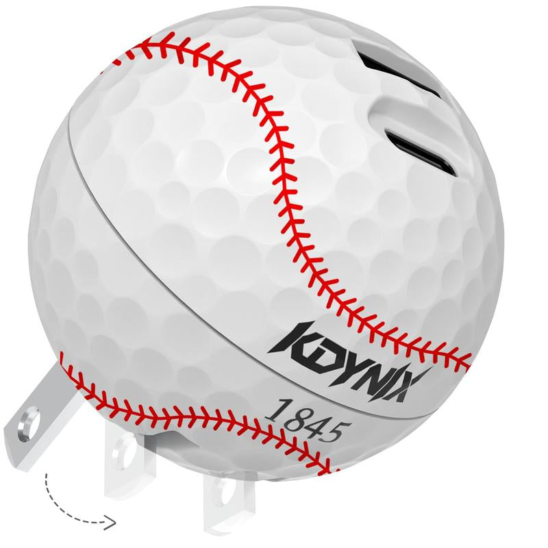 20W Dual Port Creative Golf Ball Charger Block，Gan III Power Adapter Fast Wall Charger with UL Certified, Fast Charging for Iphone 17/16/15/14/13/12, Galaxy, Ipad, Airpods Smartphone Chargers , Portable Chargers, Magnetic Phone Charger, Charger for Iphone