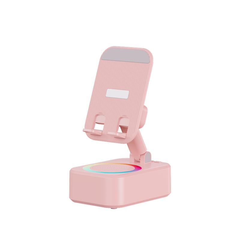 FUDUOO Wireless Bluetooth Speaker with Phone Stand, HD Surround Sound, Wireless Speaker with Adjustable & Foldable Phone Holder, 6H Playback Time, Compatible with Iphone/Ipad/Samsung, Etc.