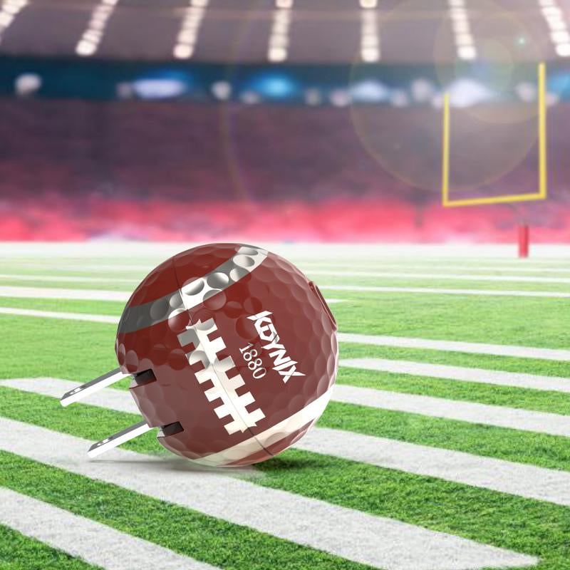 20W Dual Port Creative Golf Ball Charger Block，Gan III Power Adapter Fast Wall Charger with UL Certified, Fast Charging for Iphone 17/16/15/14/13/12, Galaxy, Ipad, Airpods Smartphone Chargers , Portable Chargers, Magnetic Phone Charger, Charger for Iphone