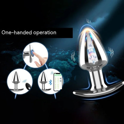 Metal App Vibrate Butt Plug Simifo
